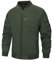 LBL Veste Homme Décontractée Printemps Automne Sport Baseball Homme Zippé Causal Couleur Unie Blouson Couleur Uni Vert L
