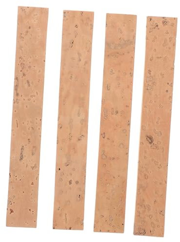 GLSTOY 4 Stück Kork Reparaturset Für Trompete Klarinette Saxophon Mundstück Und Hals Langlebige Korkplatten Zur Abdichtung Und Klangverbesserung Bei Holzblasinstrumenten