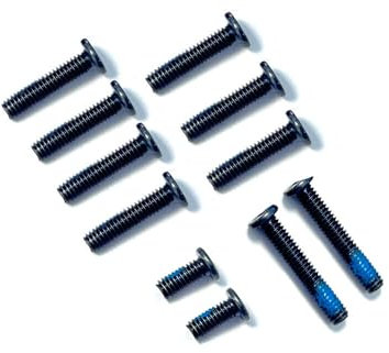 HSSDTECH Schrauben für ASUS TUF Gaming F15 FX506 FX506LU FX506LI FX506LH FX506HM FX506HE FX506HF FX506HC TUF Gaming A15 FA506 FA506IH FA506IV Gehäuseschrauben schwarz: