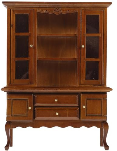 Abaodam Miniatur Schrank Holz 1:12 Puppenhausmöbel Sideboard Modell Für Puppenstuben Schlafzimmer Und Esszimmer Mini Haus Dekoration