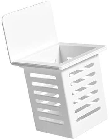 ZEPFJHE Spoon Chopsticks Holder Drying Rack Kitchen Tableware Holder Wall Hanging Cutlery Drainage Basket Storage Box Wall Mounted Storage Rack For Home Use