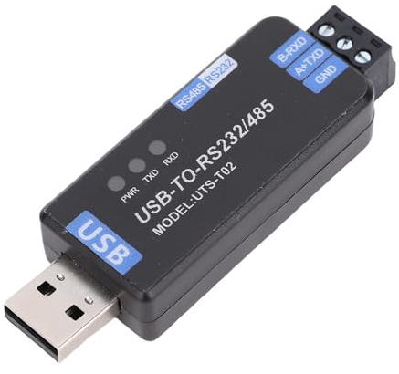 VBESTLIFE USB Industrial a 485 232 Convertidor con Protección de Truenos y ESD, Módulo de Adaptador en Serie Bidireccional con Fusible de Restablecimiento de Autoin