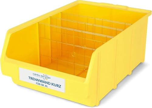 HMH 10x Trennwand Trennsteg QUER für Stapelboxen der Größe XL (489x304x185mm)