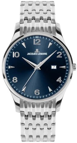 JACQUES LEMANS Herren-Armbanduhr London Blau 1-2215I