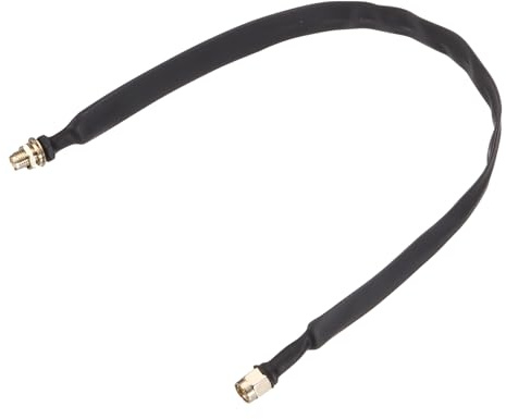 QUARKZMAN Cable Coaxial Plano De Paso Por Puerta/Ventana 0.98 Pies/30cm | Cable Coaxial Plano Extensión, Con Conectores SMA Macho A Hembra, Para Antena Router