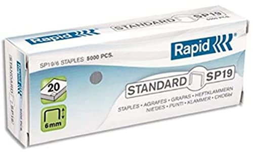 Rapid grapadora de tenaza F19 y grapas SP19 caja de 5000