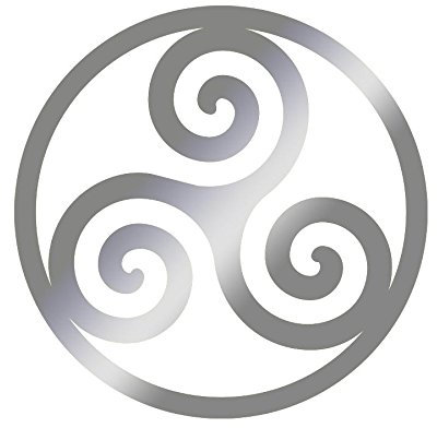 Wandtattoo Logo Triskel selbstklebend – mehrere Farben erhältlich – 20 silber