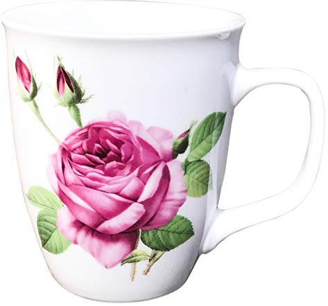 posylka.de Tassen - 4er Set - Spanische Rose, 400 ml