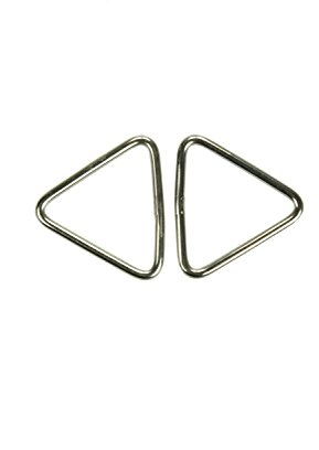 Karabiner & Mehr KAMERO Edelstahl V4A, Ring, dreieckige Form (Triangel, Triangle), rostfrei (3x35mm - 100 Stück)