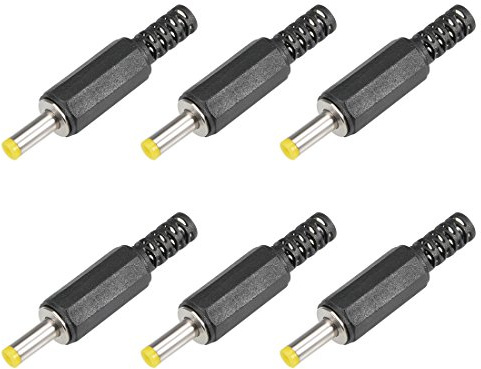 sourcing map DC Mâle Connecteur 4,0mm x 1,7mm Puissance Câble Noir 2Pcs | Puissance Câble Jack Adaptateur