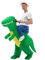 IRETG Disfraz de Dinosaurio Adulto Hinchable dino Disfraces para halloween fiesta Navidad (Verde)