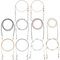 10 Stück Brillenketten Perlen Brillenband Inhaber Gläser Halskette Gurt Auge Glass String für Frauen