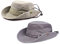 Obling Sonnenhut Herren UV Schutz Atmungsaktiv Quick Dry Fischerhut Hiking Strand Faltbar Safari Buschhüte Hut （Farbe B, Khaki/Grau）