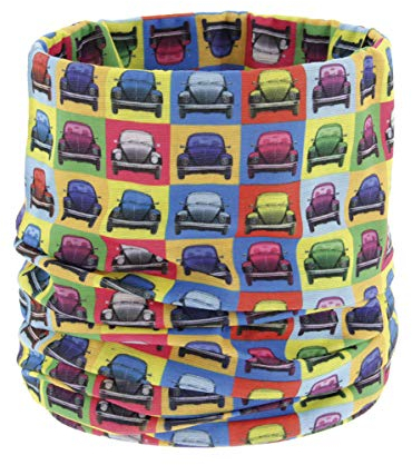 BRISA VW Collection - Volkswagen Unisex Schlauch-Schal-Bandana-Hals-Tuch-Sturm-Haube-Multifunktion-Mund-Nase-Schutz im Käfer Design (Multicolor)