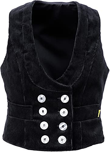 JOB Damen-Zunftweste KIRA Trenkercord schwarz