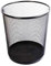 Acan Tradineur - Papelera redonda con rejilla metálica 28 x 26 cm, cubo de basura multiusos, resistente, oficina, colegio, hogar, color aleatorio, negro o gris