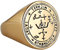HCMA Edelstahl-Siegel des Wächter-Erzengels Michael Talisman-Ring