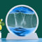 Sandbilder zum Drehen, 3D Sandbilder Dreidimensionale Dekomprimierte Sanduhr Entspannende Desktop Home Office Work Decor, 7 inche (Blau)