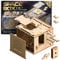 ESC WELT Space Box 3D Puzzle Game - 3 in 1 Puzzle Box Modellbau Escape Room Spiel - Holzpuzzle & Holzrätsel - Geschenkbox Knobelspiel - Rätselbox für Kinder 3D Holzpuzzle - Puzzle Geschenke