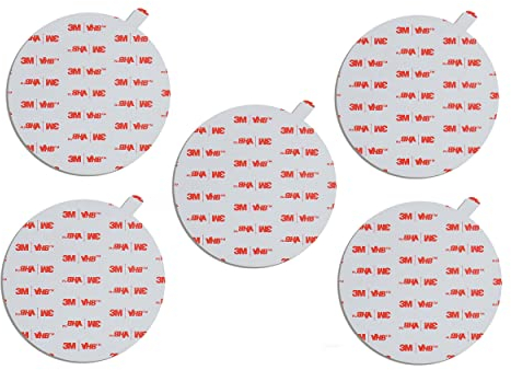 3M 4950 VHB doppelseitiges Klebeband Klebestreifen Klebepads Extra stark Schwerlast Acrylschaumband Hochleistungsklebeband Montageband, Innen-Außenbereich (5 Stück 80mm diameter)