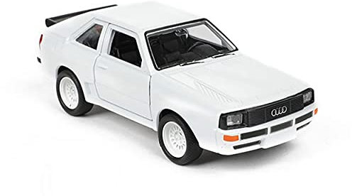 ECO Audi Sport Quattro 11,5cm Modellauto Rückzug Metall Modell Auto Spielzeugauto Knder Geschenk Fahrzeug 41 (Weiss)