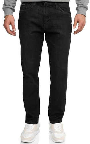Indicode Herren Texas Jeanshose aus Baumwoll-Mischung mit Stretch | Denim Herrenjeans Black, 29/30