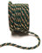 s.dekoda Kordel 10m x 6mm zweifarbig Grün - Gold Drehkordel Dekoband Kordelband Kordelschnur