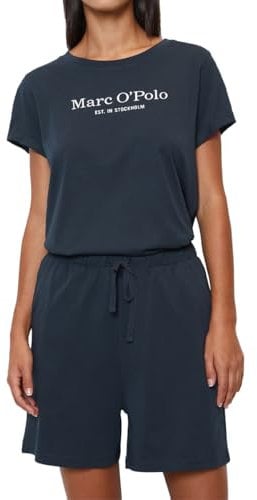 Marc O'Polo Damen Mix&Match Short Pyjama Set, Navy, XL EU