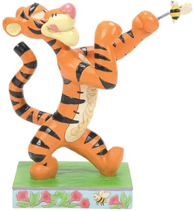 Disney Traditions Tigger Fighting A Bee Figurine