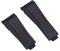 FNDWJ 20mm Gummi Uhrenarmband Schwarz Verstellbare Faltschnalle Uhrenarmband Für Rolex Strap Für Submariner GMT OYSTERFLEX Daytona Armband, Without Buckle, Achat