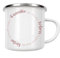 artboxONE Emaille Tasse Familienkreis Rosarot von Wundertüte - Emaille Becher Typografie