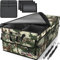 FORTEM Organisateur De Coffre De Voiture, Sac De Rangement Voiture Pliable, Fond Antidérapant, Compartiments Ajustables, Sangles De Sécurité, pour Toutes Voitures (XL, Forêt)