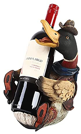 wine rackwine rack Creative Resin Red Wine Rack Duck Shaped Wine Bottle Holder Tabletop Storage Display Creative For Home Living Room Cabinet home decoration wine rack