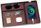 ProCase Svuotatasche in Legno Design Moderno, Svuota Tasche da Ingresso, Vassoio Portaoggetti Organizer Comodino -Nero