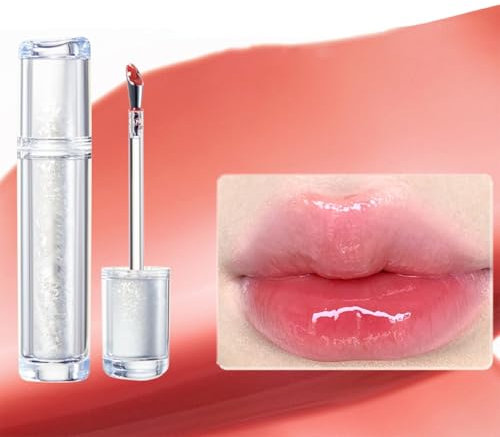 Judy Doll Lip Gloss, Feuchtigkeitsspendender Jelly-Lipgloss Lippentönung, 2024 Spiegel-Lipgloss Mit Metallapplikatorspitze - Langanhaltend Und Nicht Klebend(02#)