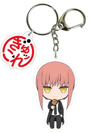 gangdiude-eu Chainsaw Man Cute Keychain Denji Pendant Pochita Acrylic Keychain Anime Keychain Novelty Backpack Bag Pendant Decoration Accessories