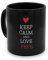 printplanet - Tasse Schwarz mit Namen Pepe - Motiv: Keep Calm - Namenstasse, Kaffeebecher, Mug, Becher, Kaffeetasse