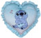 sarcia.eu Disney Stitch Blaues Kissen, dekorativ, herzförmig 45x45 cm Oeko-TEX