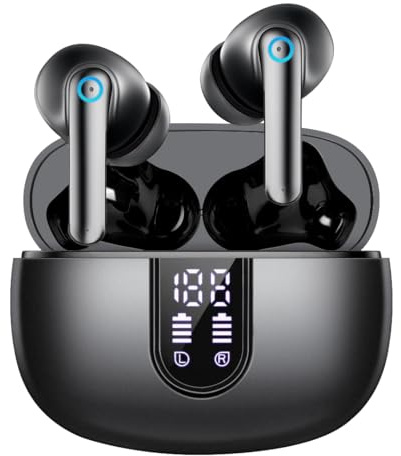 Vtkp Bluetooth Kopfhörer, Kopfhörer Kabellos Bluetooth 5.3 In Ear Kopfhörer mit 4 ENC Mikrofon, Neue Kabellose Kopfhörer Noise Cancelling Earbuds mit 56H Deep Bass, USB-C, IP7 Wasserdicht Ohrhörer
