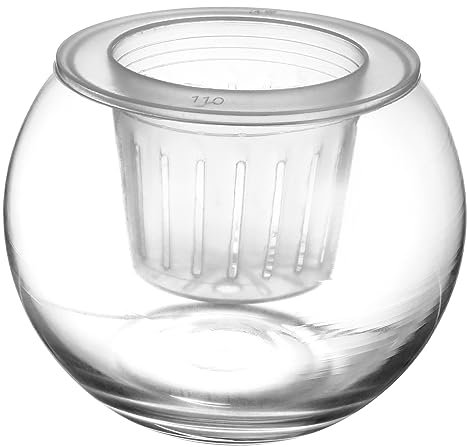 iplusmile Bouteille Transparent pour Hydroponie Panier de Plantation Amovible Pot de Fleurs Absorption Eau pour Intérieur Extérieur Pratique