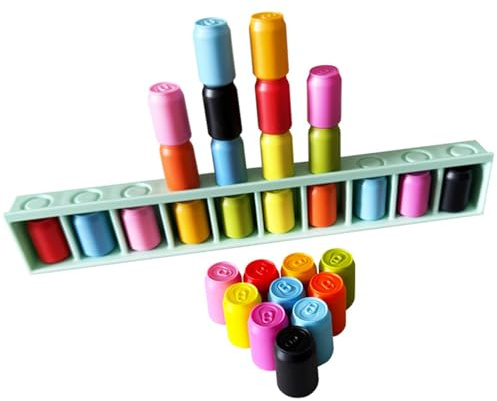 Zuordnungsspiel,Spielzeug Zum Farben Lernen Mit Flaschen - Knobelspiel Für Farbzuordnung Für Spielgruppe, Schule, Zuhause, Reise, Camping, Party, Kindergarten