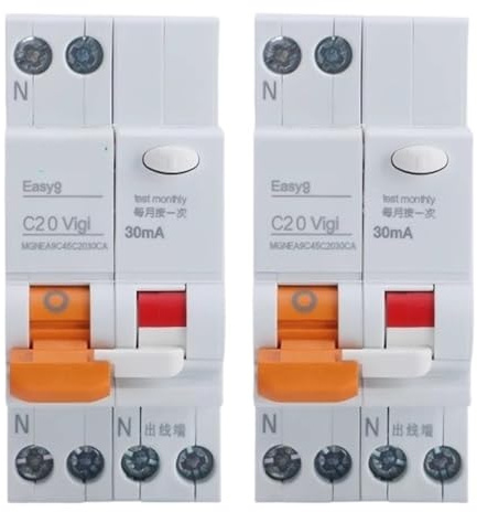 Disjoncteur Easy8 30 mA 1P+N 6 A, 10 A, 16 A, 20 A, 25 A, 32 A, 40 A(20A)