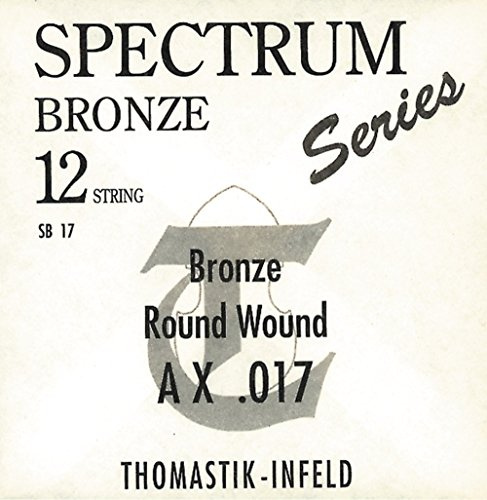 Thomasitk Einzelsaite E .054rw Bronze mit Seideneinlage roundwound SB54 für Akustikgitarre Spectrum Satz SB112