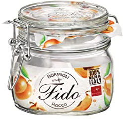 Bormioli 0810450 Bocal hermétique en verre FIDO, 0,5L