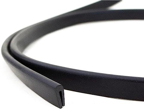 EUTRAS [3 m] Fassungsprofil FP3001 Gummidichtung 1,5 mm – schützt und dichtet zuverlässig ab – für Bleche, Glas und Bauelemente – deutsche Industriequalität Made in EU