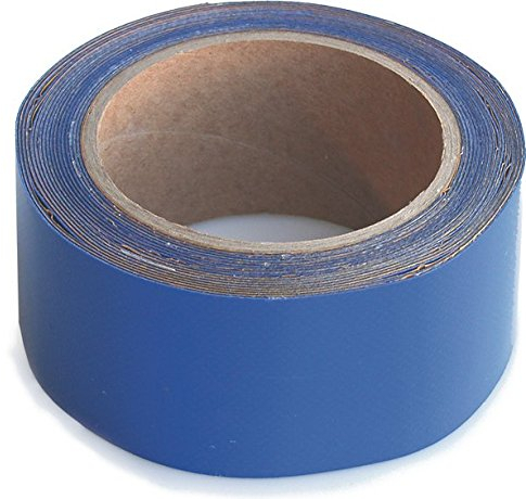 WUPSI PVC-Planen-Reparaturband - Klebeband zur Reparatur von Löchern & Rissen an LKW-Plane, Anhängerabdeckung, Markise & Zelt - Blau, 5 cm X 5 m