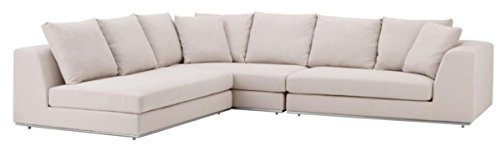 Casa Padrino Luxus Sofa Naturfarbig - Designer Ecksofa