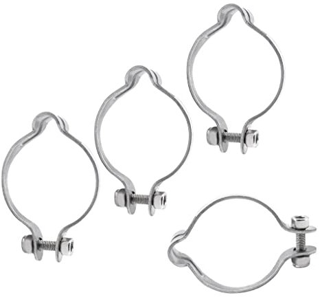 Sharplace 4 Pezzi Morsetto Cavo Freno Disco Cavo Tubo Fascetta Bici Bicicletta Ciclismo 25,4mm Acciaio