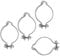 Sharplace 4 Pezzi Morsetto Cavo Freno Disco Cavo Tubo Fascetta Bici Bicicletta Ciclismo 25,4mm Acciaio