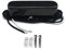 FLEOR Single Coil Pickup Gitarrenhals-Pickups 50mm Alnico 5 Magnet 7-8k für TL TE E-Gitarrenhalsteile, Schwarz